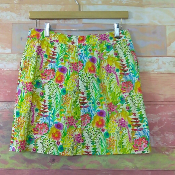 Liberty Art Fabrics for J. Crew Floral  Cotton Skirt - Picture 3 of 8